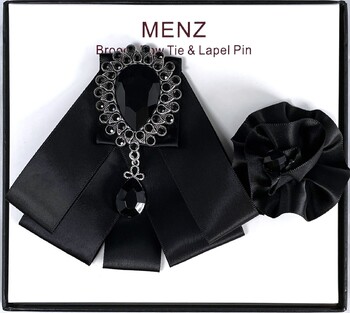 BOWTIE LAPEL COMBO #BLC-BLACK
